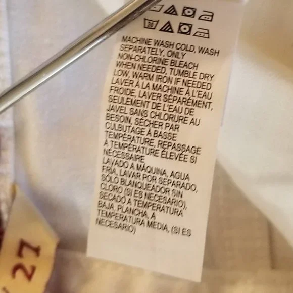 White Sweet'n Crop Cropped Jean Pants 4 | 27 - Picture 9 of 9